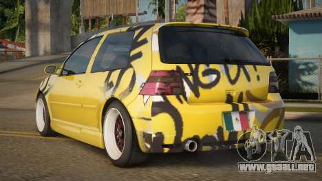 Volkswagen Golf R32 Yellow para GTA San Andreas