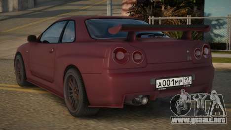 2002 Nissan Skyline R34 para GTA San Andreas