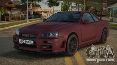 2002 Nissan Skyline R34 para GTA San Andreas