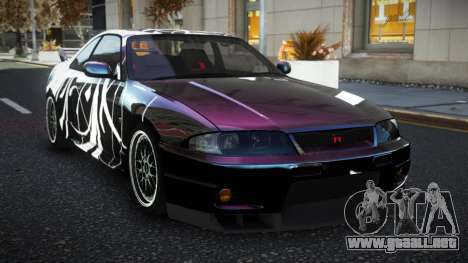 Nissan Skyline R33 Tixol S12 para GTA 4