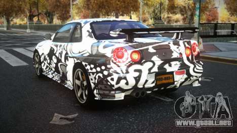 Nissan Skyline R34 JML S4 para GTA 4