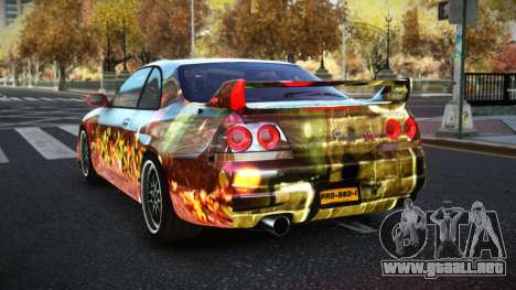 Nissan Skyline R33 Tixol S3 para GTA 4