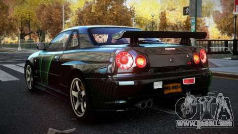 Nissan Skyline R34 JML S11 para GTA 4