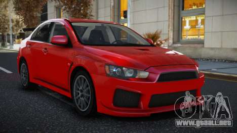 Mitsubishi Lancer Evo X Velcis para GTA 4