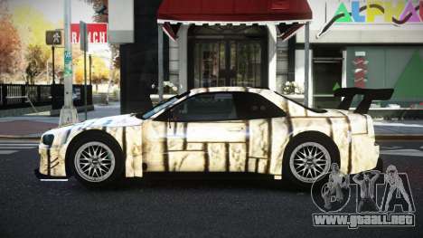 Nissan Skyline R34 YHL S12 para GTA 4