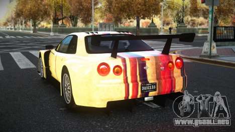Nissan Skyline R34 YHL S11 para GTA 4