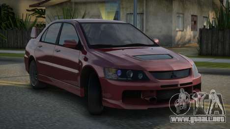 Mitsubishi Lancer Evolution IX MR Edition [RHA] para GTA San Andreas