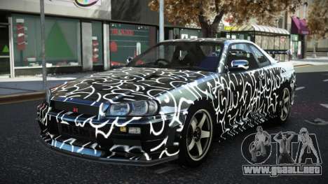Nissan Skyline R34 JML S6 para GTA 4