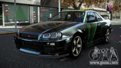 Nissan Skyline R34 JML S11 para GTA 4