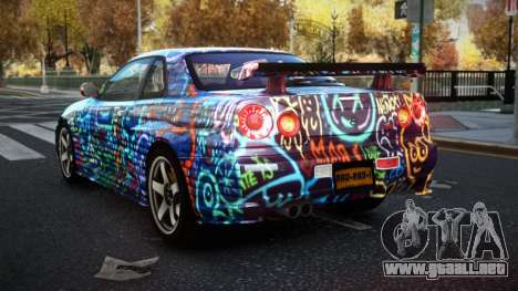 Nissan Skyline R34 JML S3 para GTA 4