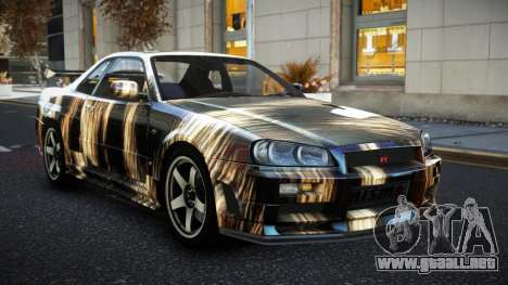 Nissan Skyline R34 JML S14 para GTA 4