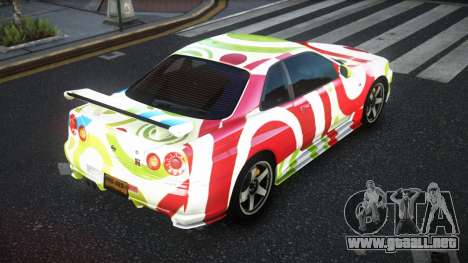 Nissan Skyline R34 JML S2 para GTA 4