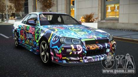 Nissan Skyline R34 JML S3 para GTA 4