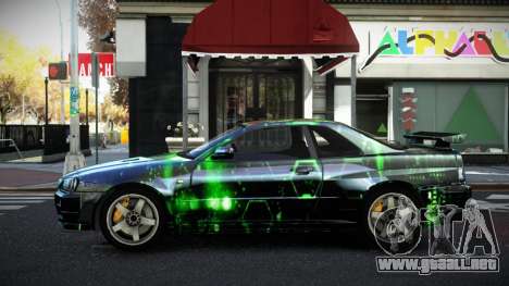 Nissan Skyline R34 JML S10 para GTA 4