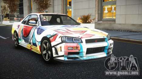 Nissan Skyline R34 JML S5 para GTA 4