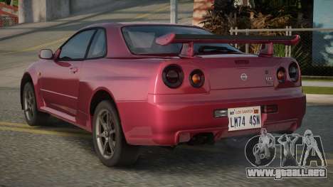 Nissan Skyline R34 GT-R V-Spec para GTA San Andreas