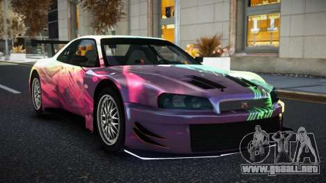 Nissan Skyline R34 YHL S3 para GTA 4