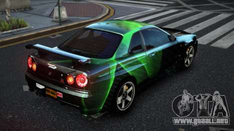 Nissan Skyline R34 JML S11 para GTA 4