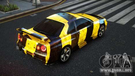 Nissan Skyline R34 JML S13 para GTA 4