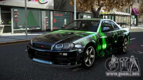 Nissan Skyline R34 JML S10 para GTA 4