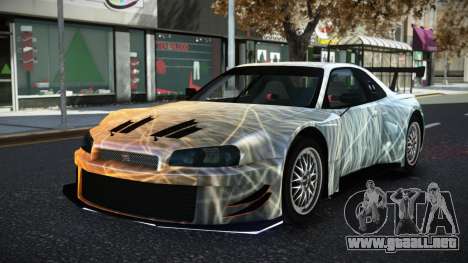 Nissan Skyline R34 YHL S14 para GTA 4