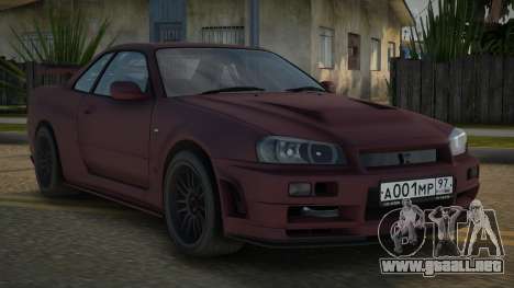2002 Nissan Skyline R34 para GTA San Andreas