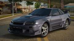 Nissan Skyline GT R34 Tunable para GTA San Andreas