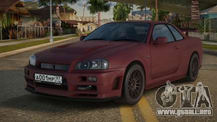 2002 Nissan Skyline R34 para GTA San Andreas