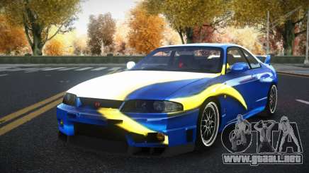 Nissan Skyline R33 Elnale S14 para GTA 4