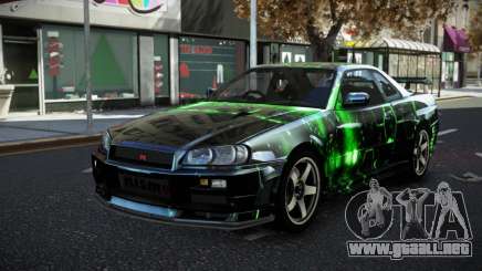 Nissan Skyline R34 JML S10 para GTA 4