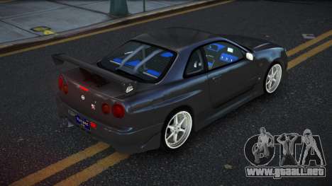 Nissan Skyline R34 Nepufifu para GTA 4