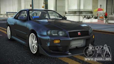 Nissan Skyline R34 Nepufifu para GTA 4