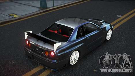 Nissan Skyline R34 Zemzuqo para GTA 4
