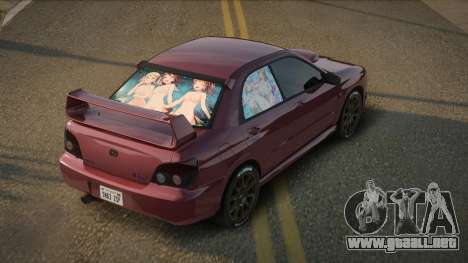 Subaru Impeza WRX STI Ganeltin para GTA San Andreas