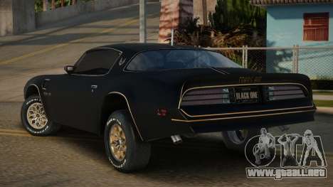Pontiac Firebird Gortton para GTA San Andreas