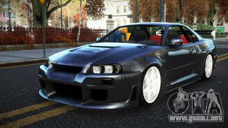 Nissan Skyline R34 Zemzuqo para GTA 4