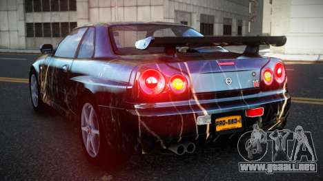 Nissan Skyline R34 Richtiny S8 para GTA 4