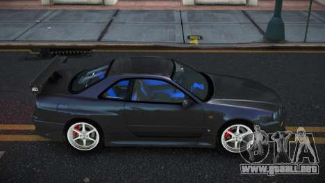 Nissan Skyline R34 Nepufifu para GTA 4