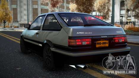 Toyota AE86 Zemdifeca para GTA 4