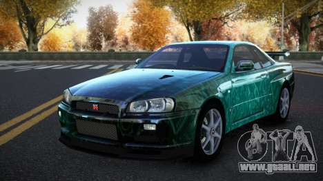 Nissan Skyline R34 Richtiny S5 para GTA 4