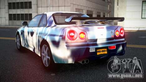 Nissan Skyline R34 Richtiny S12 para GTA 4