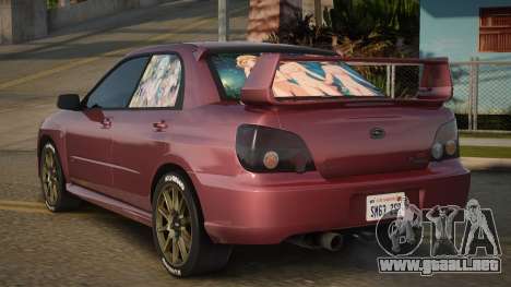 Subaru Impeza WRX STI Ganeltin para GTA San Andreas