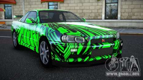 Nissan Skyline R34 Richtiny S4 para GTA 4