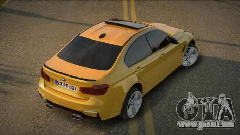 BMW M3 F30 Luziege para GTA San Andreas