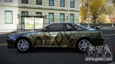 Nissan Skyline R34 Richtiny S2 para GTA 4