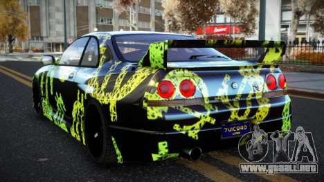 Nissan Skyline R33 Cogelria S8 para GTA 4