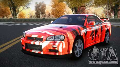 Nissan Skyline R34 Richtiny S14 para GTA 4