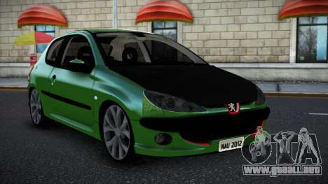 Peugeot 206 Puckuv para GTA 4
