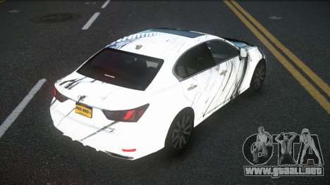 Lexus GS350 Nicas S11 para GTA 4