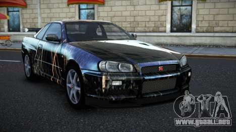 Nissan Skyline R34 Richtiny S8 para GTA 4